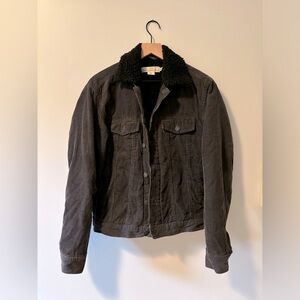 Trucker Jacket in black/grey